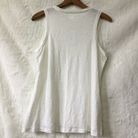 Lou & Grey by Loft White Linen Tank Top - Picture 11 of 15